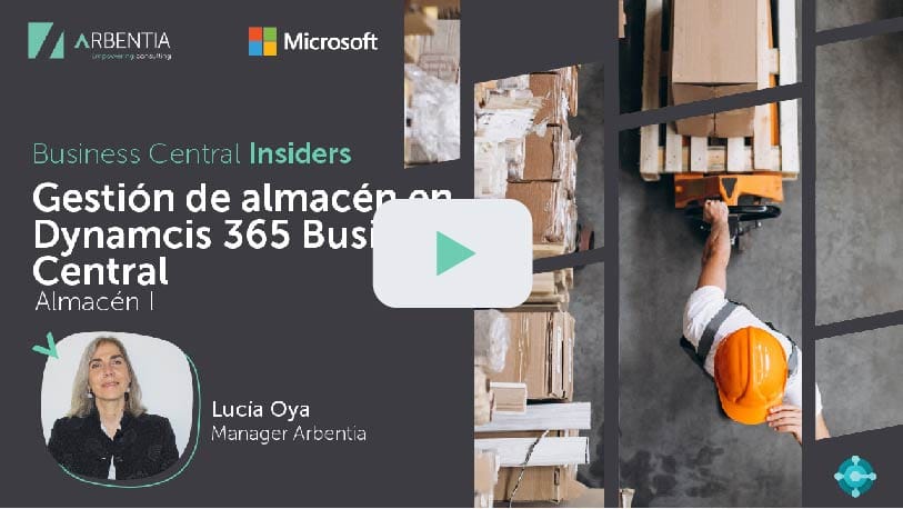 Webinar de almacenaje de productos con Business central