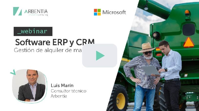 Alquiler maquinaria ERP CRM