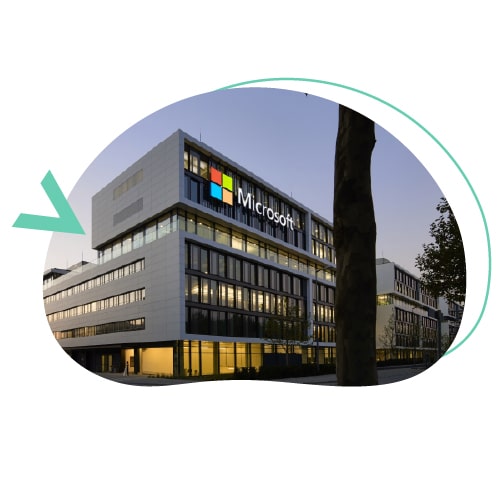 edificio de oficinas de la compañía multinacional Microsoft