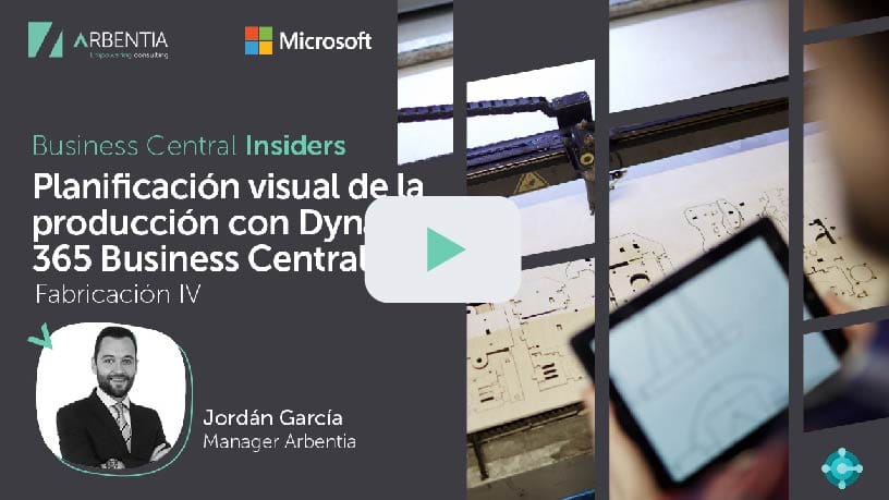Webinar planificación visual de la producción en Microsoft Dynamics 365 Business Central