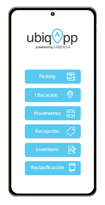 pantalla de ubiqapp