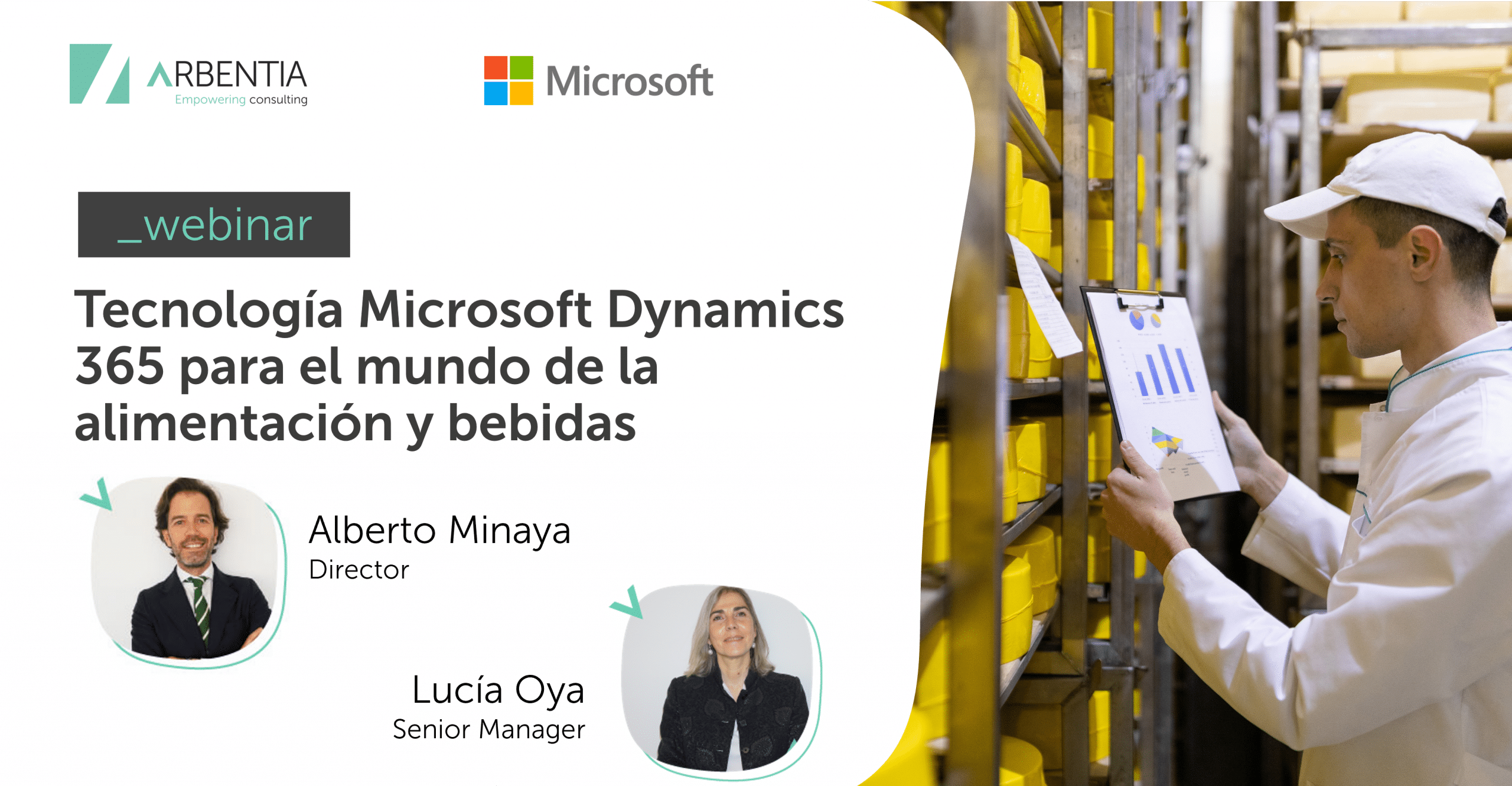 Tecnología Microsoft Dynamics 365 para el mundo de la industria y distribución de alimentación y bebidas