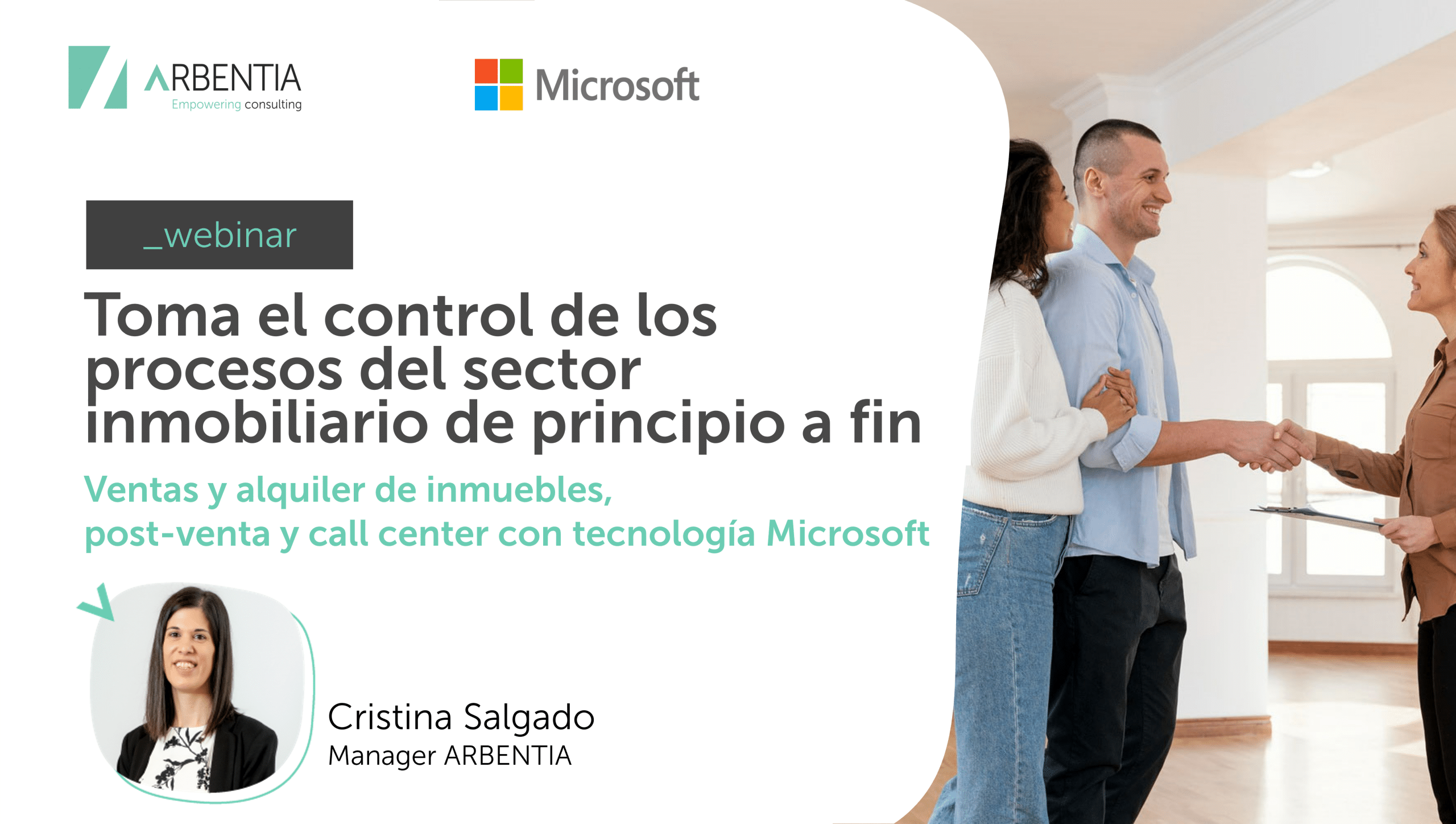 Webinar | Toma el control de los procesos del sector inmobiliario de principio a fin con tecnología Microsoft